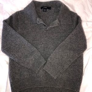 grey wool polo